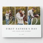 Plaque Photo Dad Photo Collage First Father's Day Keepsake Gift (Devant)