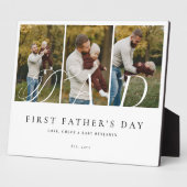 Plaque Photo Dad Photo Collage First Father's Day Keepsake Gift (Côté)