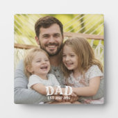 Plaque Photo Dad Photo Established (Devant)