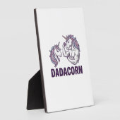 Plaque Photo Dadacorn Funny Unicorn Dad Vector Shirt Design_1 (Côté)