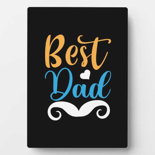 Plaque Photo Daddy Gift Best Papa (Devant)