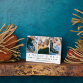 Plaque Photo 'Daddy & Me' 1ère Fête des pères 3 x Collage photo (Côté)