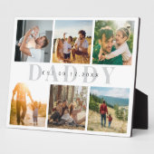 Plaque Photo Daddy Modern Fête des pères Photo Collage (Côté)