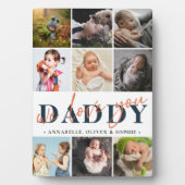 Plaque Photo Daddy Photo Collage Typographie (Devant)