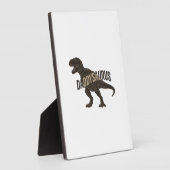 Plaque Photo Daddysaurus Dinosaur Vintage Engraving Shirt Desig (Côté)