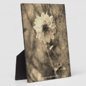 Plaque Photo Dahlia (Côté)