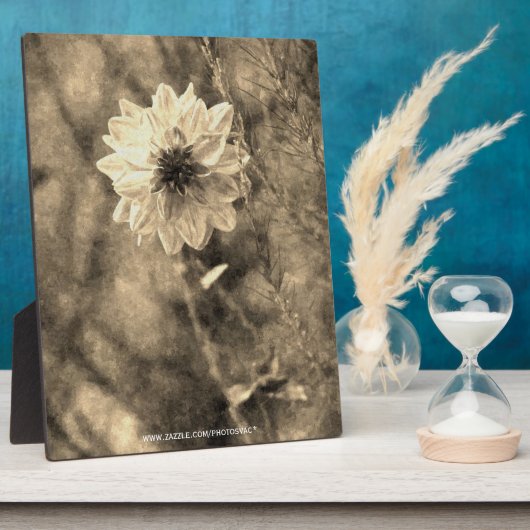 Plaque Photo Dahlia (Côté)