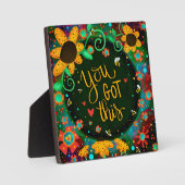 Plaque Photo Daisées Florales Inspirationnelles Vous Avez Obten (Recto)