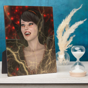 Plaque Photo Dame Vampire