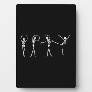 Plaque Photo Dancing Gymnastique Squelette Halloween