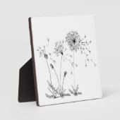 Plaque Photo Dandelions (Recto)