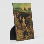 Plaque Photo Daniel dans le Den des Lions (Côté)