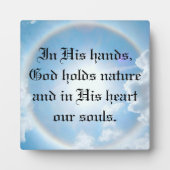 Plaque Photo Dans Ses Mains (Devant)