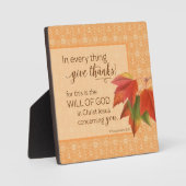 Plaque Photo Dans Toutes Les Choses Remercient - 1 Thes. 5:18 (Recto)