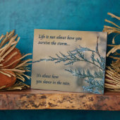 Plaque Photo Danse dans la pluie (Côté)