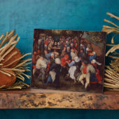 Plaque Photo Danse de village (huile sur panneau) (Côté)