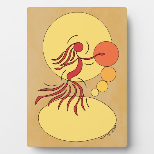 Plaque Photo Danseur Abstrait (Devant)