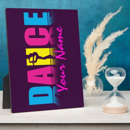 Plaque Photo Danseur de danse personnalisé (Côté)