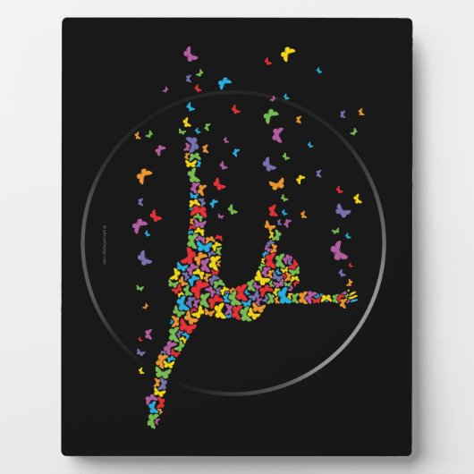 Plaque Photo Danseur papillon (Devant)