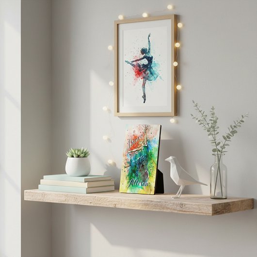 Plaque Photo Danseur personnalisé