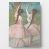 Plaque Photo Danseuses en rose Edgar Degas (Devant)