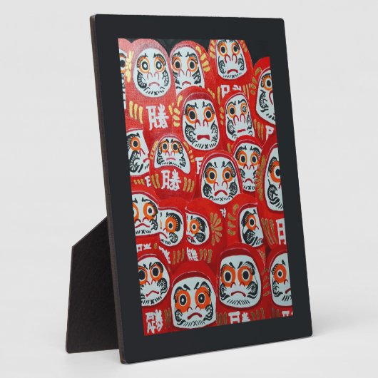 Plaque Photo Daruma Dolls Painting by Alfred Fox (Côté)