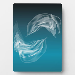 Plaque Photo Dauphins Abstraits en jeu