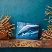 Plaque Photo Dauphins sous-marins (Côté)