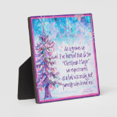 Plaque Photo De beaux parents font Noël Magique Inspirivity (Recto)