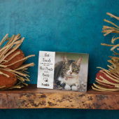 Plaque photo de chat en souvenir (Côté)