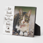 Plaque photo de chat en souvenir (Côté)