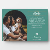 Plaque Photo de Chien - Souvenir Affectueux – Pers (Devant)