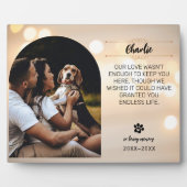 Plaque Photo de Chien - Souvenir Affectueux - Tail (Devant)