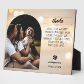 Plaque Photo de Chien - Souvenir Affectueux - Tail (Côté)