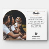 Plaque Photo de Chien - Souvenir Personalise (Devant)
