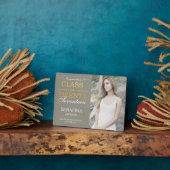 Plaque photo de couleur modifiable de typographie (Côté)