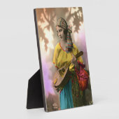 Plaque photo de fille tzigane vintage (Côté)