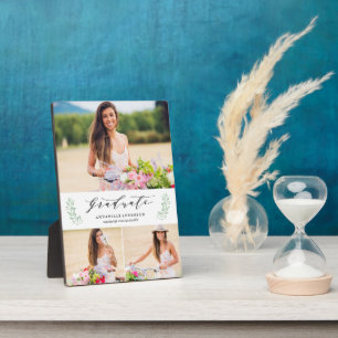 Plaque photo de graduation de Leafy Laurels