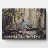 Plaque photo de la Fête des Mères moderne (Devant)