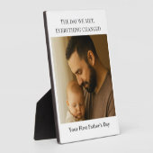 Plaque photo de la fête du Premier Père - Le jour  (Côté)