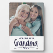 Plaque photo de la meilleure grand-mère du monde (Devant)