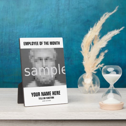 Plaque photo de l'employé du mois d'appréciation (Côté)