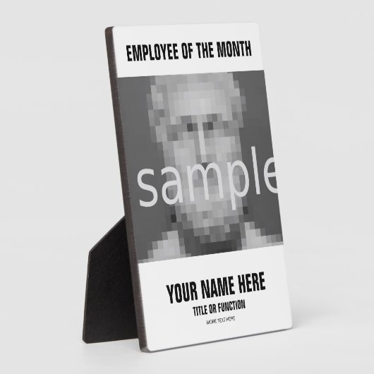 Plaque photo de l'employé du mois d'appréciation (Côté)