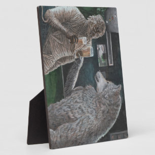 Plaque photo de Mummy et Werewolf Boire de la bièr