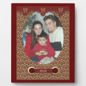 Plaque photo de Noël conception victorieuse (Devant)