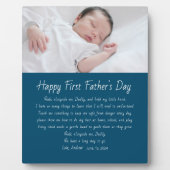 Plaque photo de première Fête des pères personnali (Devant)