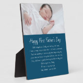 Plaque photo de première Fête des pères personnali (Côté)