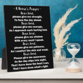 Plaque photo de prière d'une infirmière avec de l' (Côté)