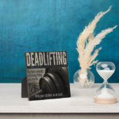 Plaque Photo Deadlift - Funny Gym - Novelty Workout (Insitu)
