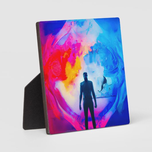 Plaque Photo Debout dans les couleurs (Recto)